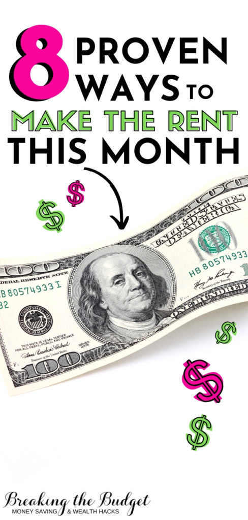 8 Proven Ways to Make the Rent This Month